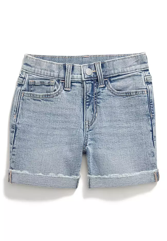 Basic Zip Shorts (dark blue off white)
