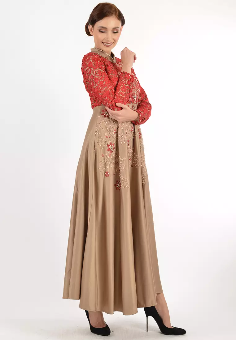 Bibiq Gamis Brokat Satin