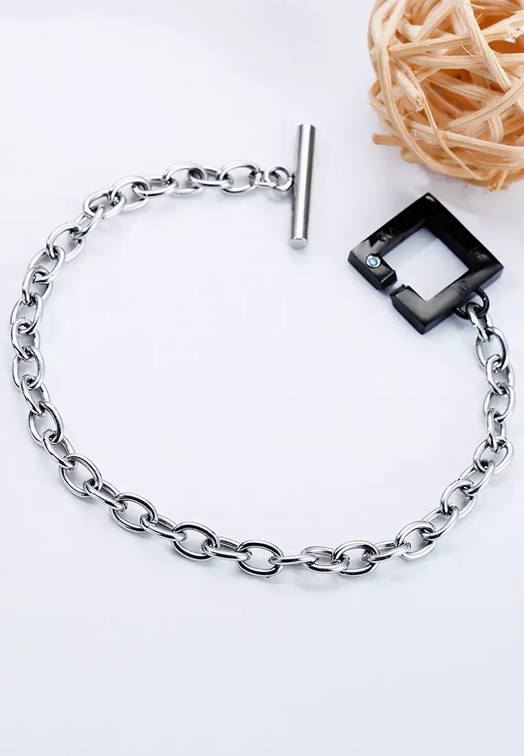 Toggle Love Bracelet in White Gold
