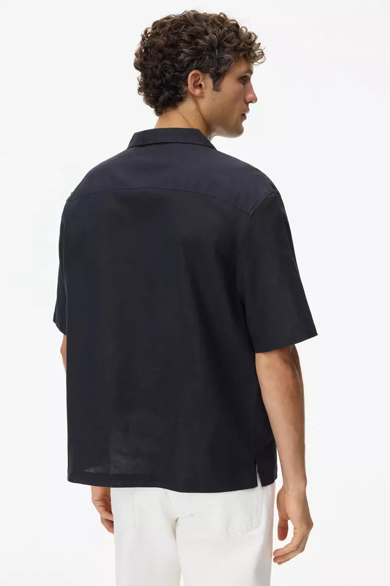 Relaxed Fit Linen-blend resort shirt