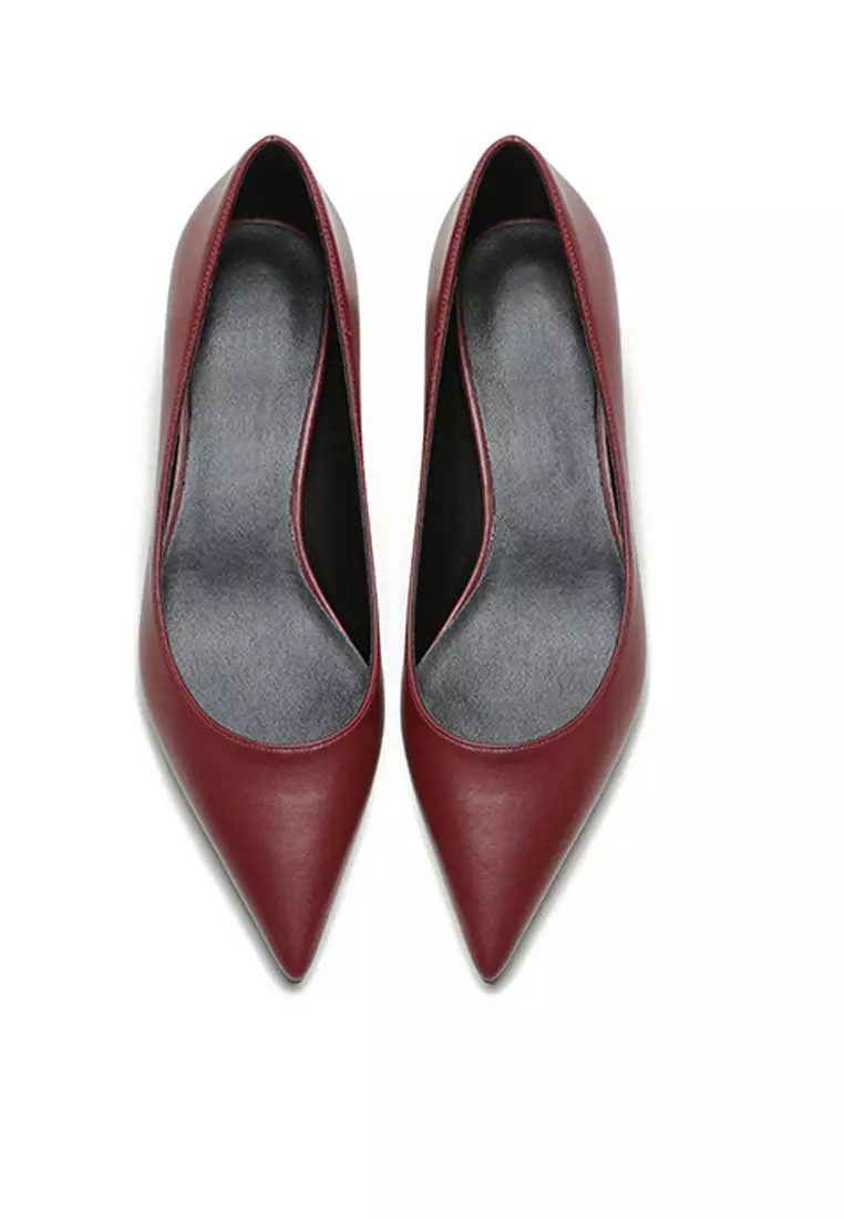 3CM Uniform Pointed Low Heel Shoes HZL231