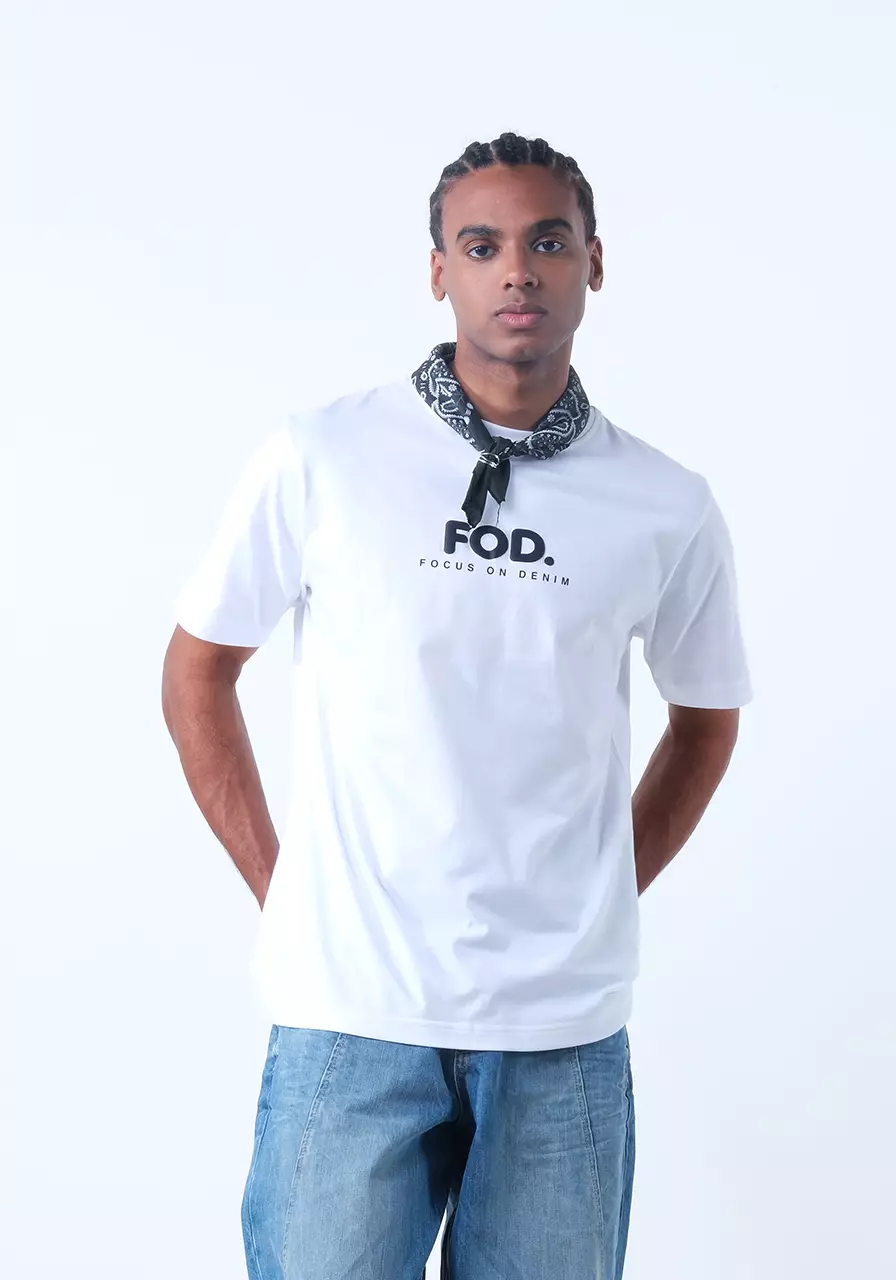 Kaos Pria Regular Bas White