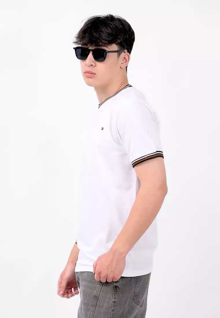 Ryusei Kaos Pria Masahiro Basic White