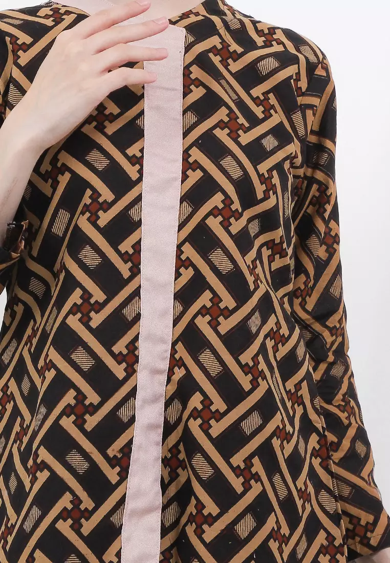 Pagar Blouse Batik Premium Wanita Casual Modern