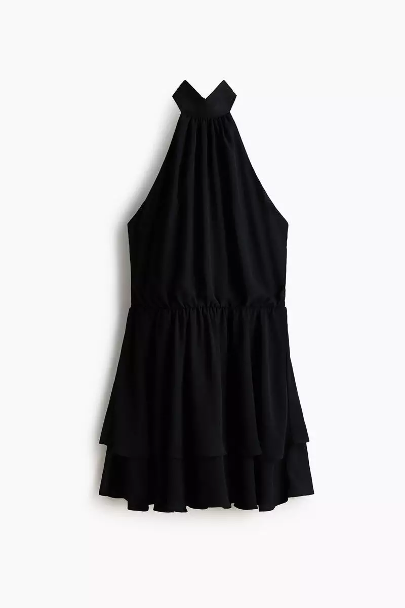 Chiffon halterneck dress