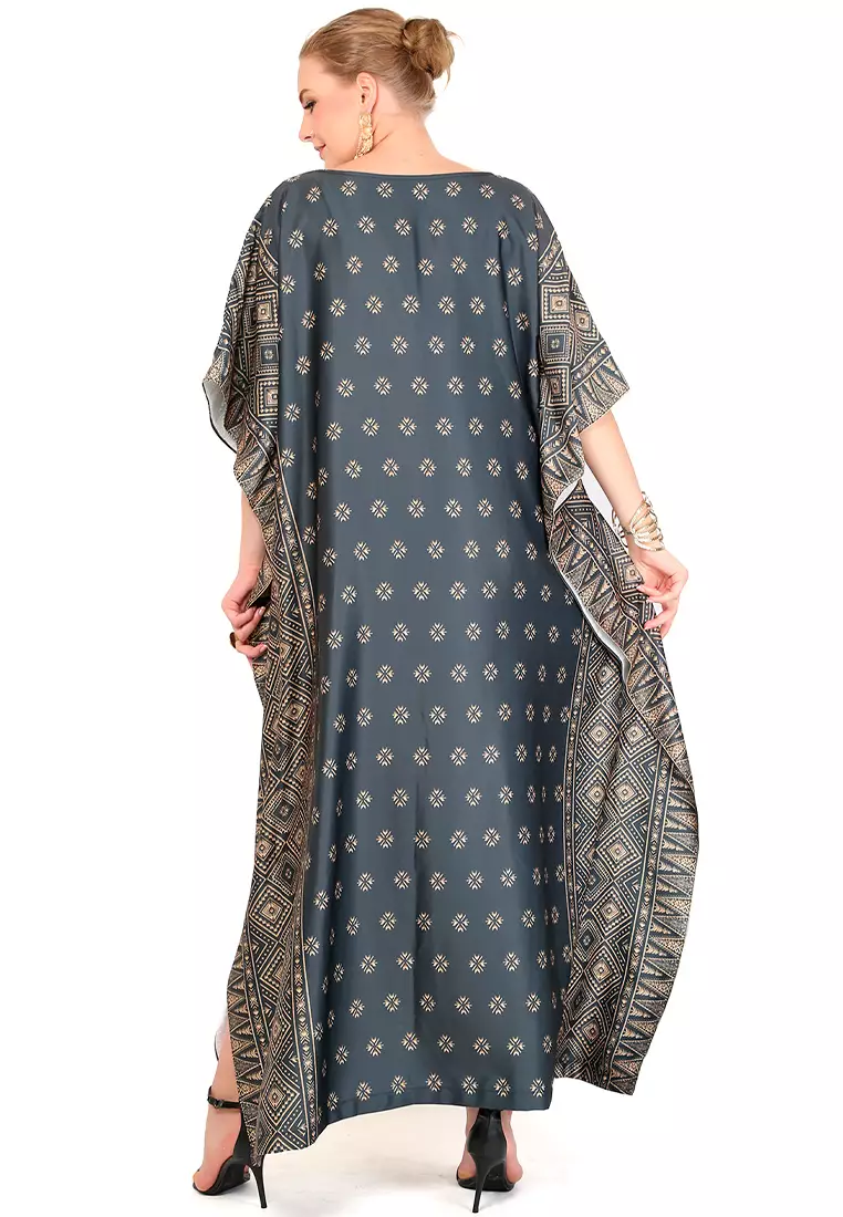 Kanzi Exclusive Short Sleeve Songket Kaftan