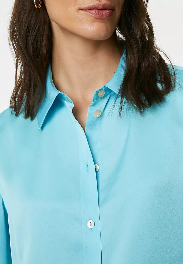 Satin Collared Shirt