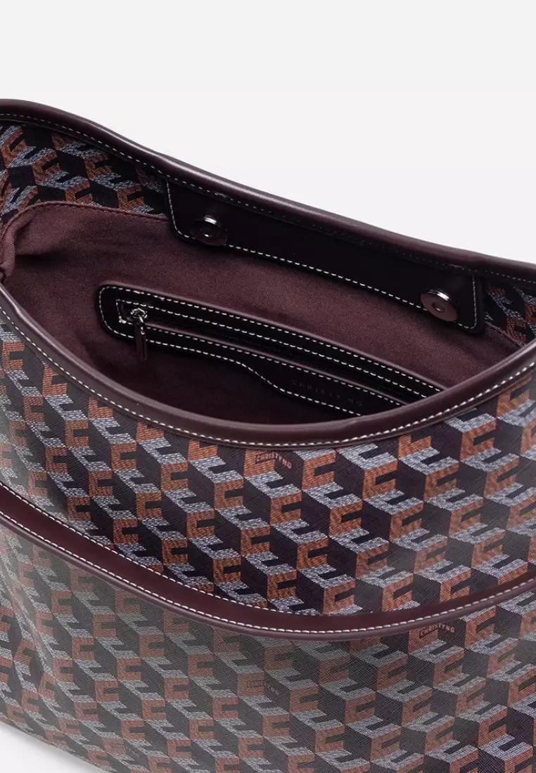 Alesso Large Hobo Bag Chestnut Brown