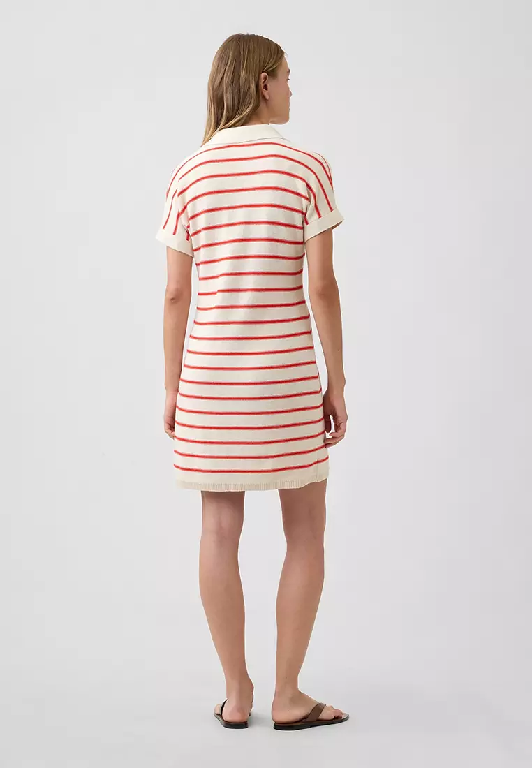 Short Sleeves Sweater Mini Dress