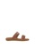 SEMBONIA brown Women Synthetic Leather Flat Sandal A5EC9SH2FE27E5GS_1