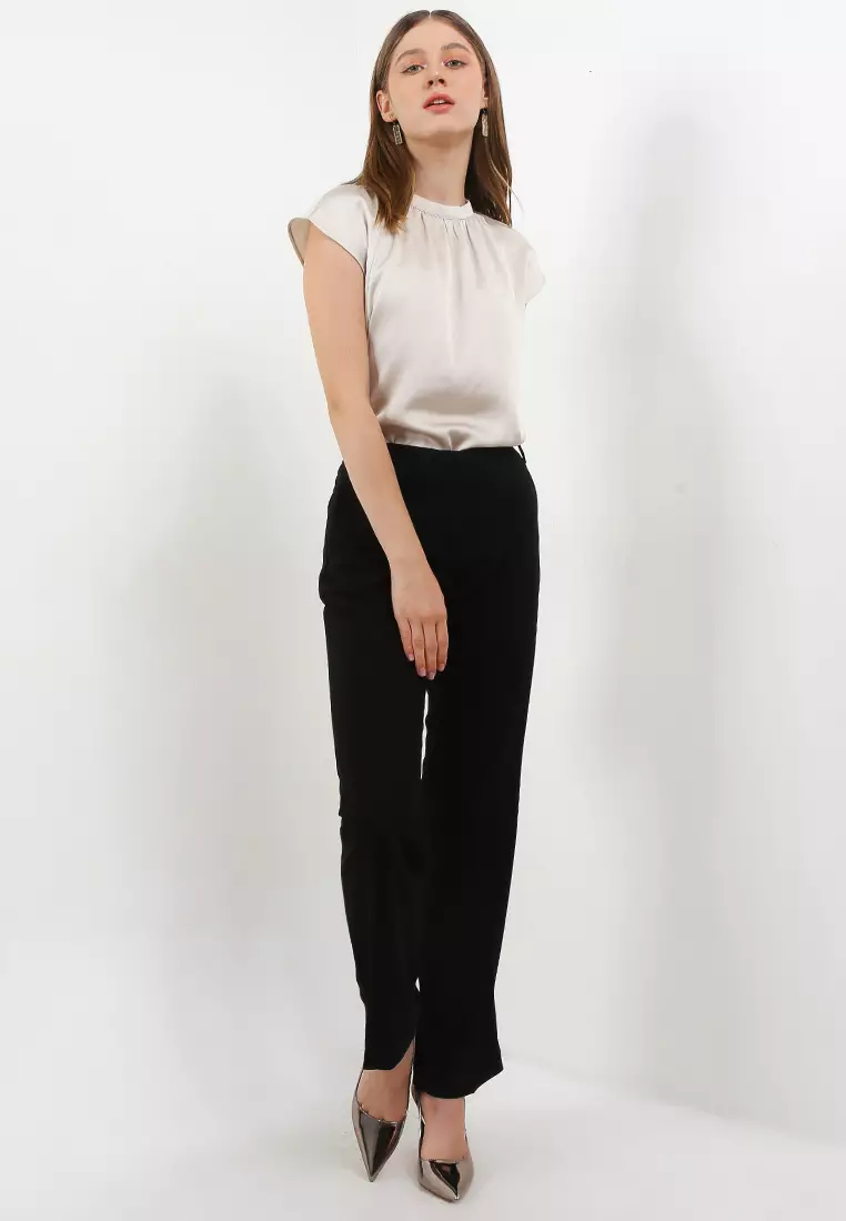 Femme Celana Formal Regular Fit