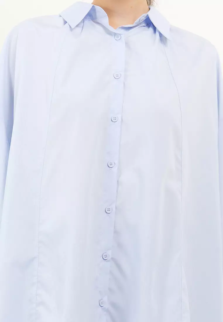 Oversized Shirt W/ Pintuck At Back