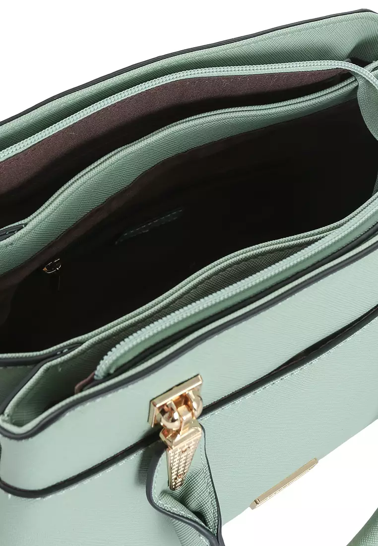 Saffiano Convertible Satchel