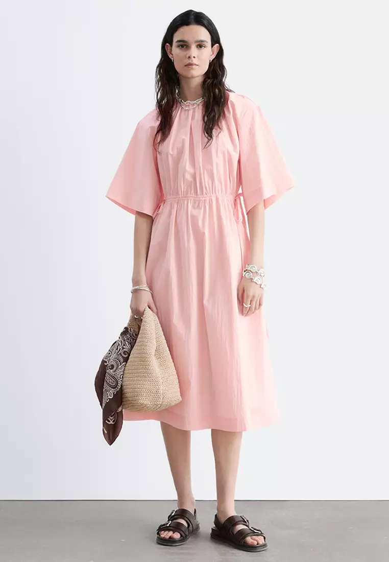 Drawstring Midi Dress