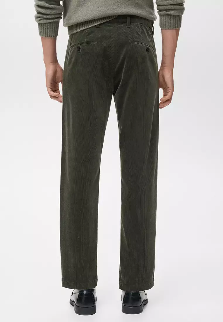 Corduroy Slim-Fit Trousers