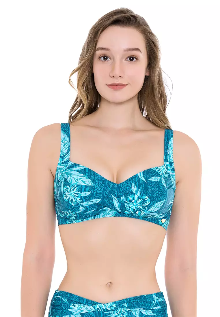 South Pacific Hibiscus DD/E Cup Bikini Top
