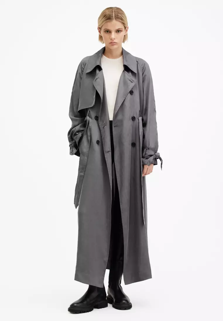 AllSaints Koko Longline Oversized Trench Coat 2025 Buy AllSaints