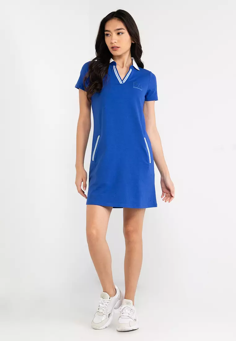 Buy ELLE Active Active Short Sleeves V Neck Tennis Dress Online