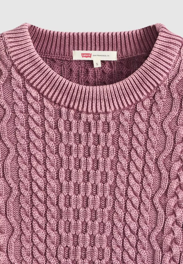 Women's Leilah Cable Crewneck Sweater 0063A-0000