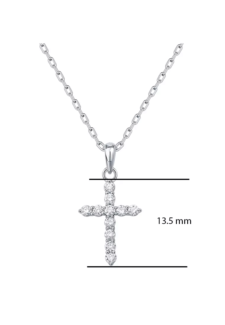 Lab Grown Diamond 0.25ctw Cross Pendant