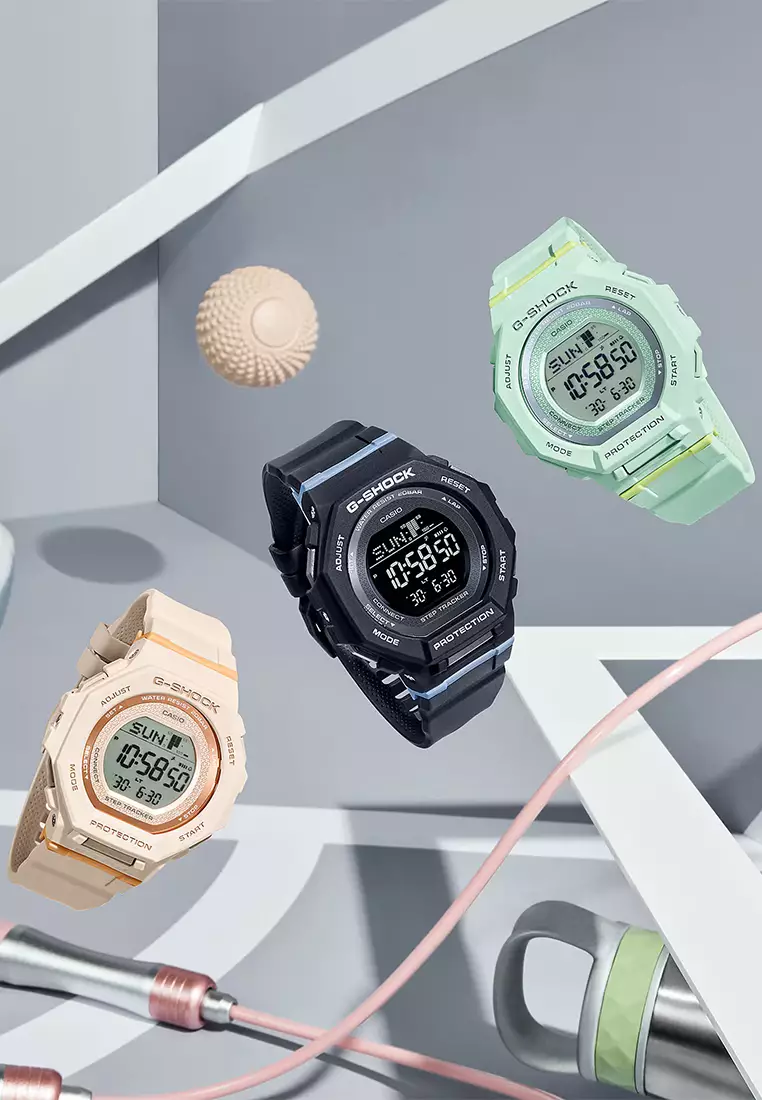 Casio G-Shock Jam Tangan Digital Wanita - Black Resin Band - GMD-B300-1D