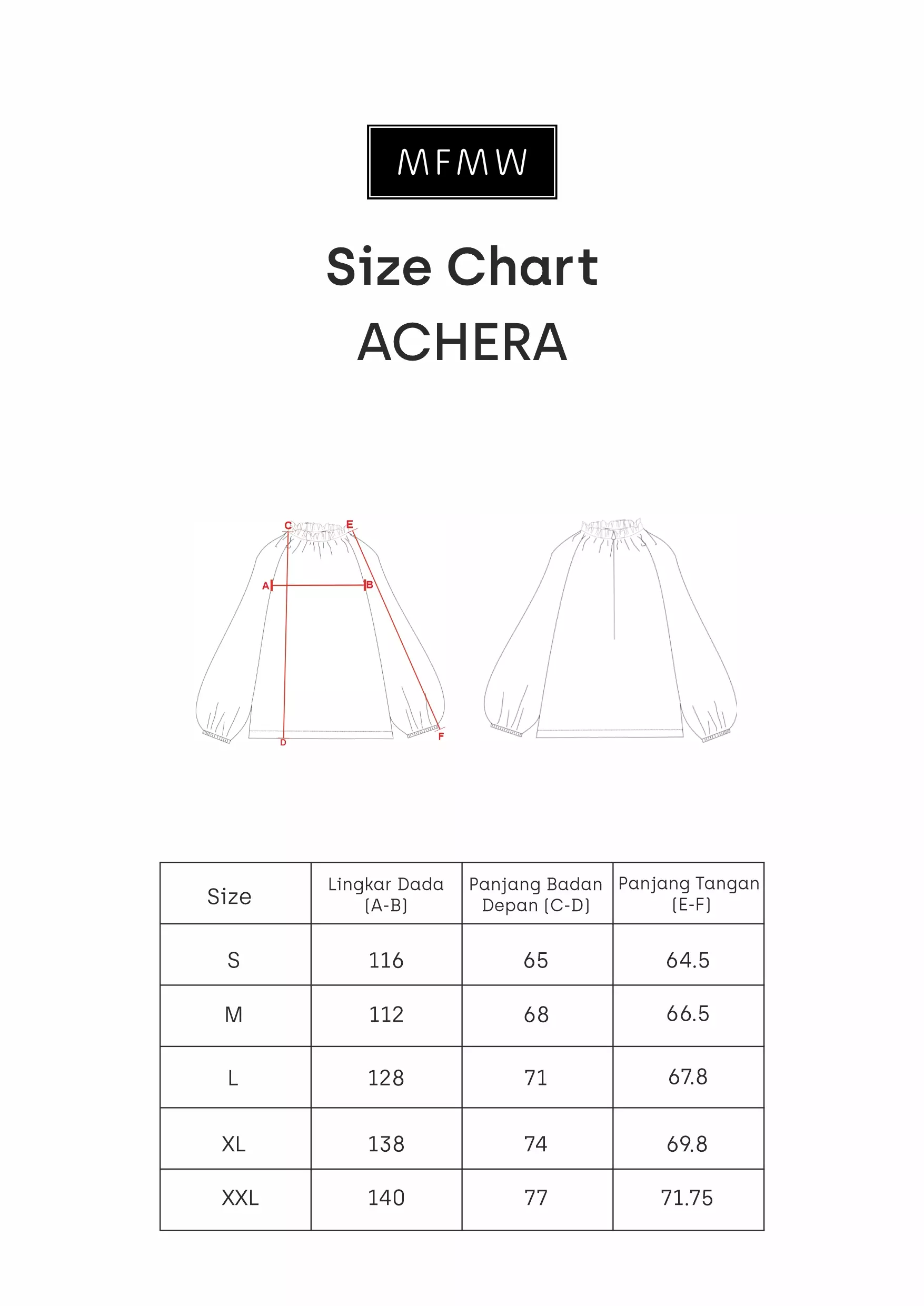 MFMW Achera Atasan Blouse Cream