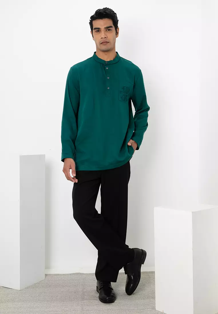 Qamar Cekak Musang Shirt - Tencel Cotton