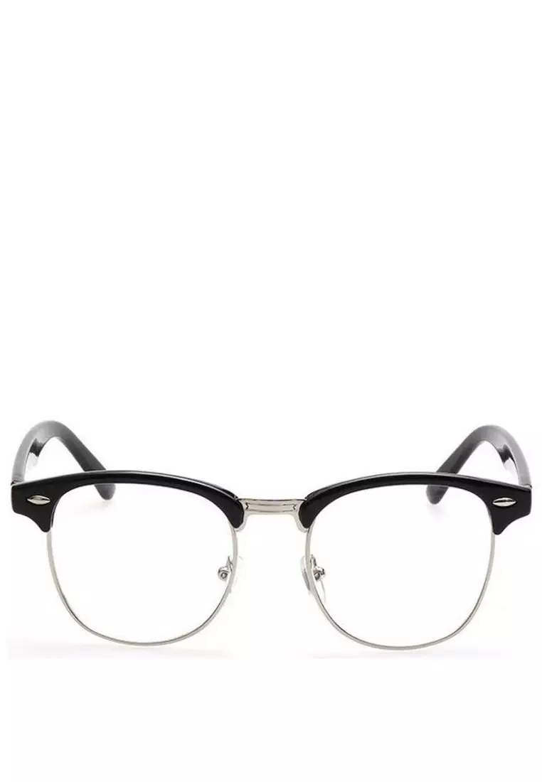 Mackenzie Eyeglasses Kacamata Vintage Pria & Wanita Desain Klasik Frame Material Alloy ORIGINAL - Silver