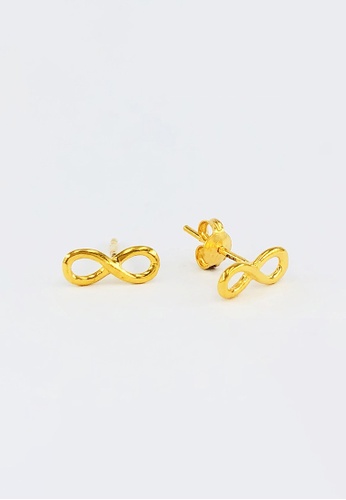 Arthesdam Jewellery gold Arthesdam Jewellery 916 Gold Minimalist Infinity Earrings CA9D7ACCD30A57GS_1