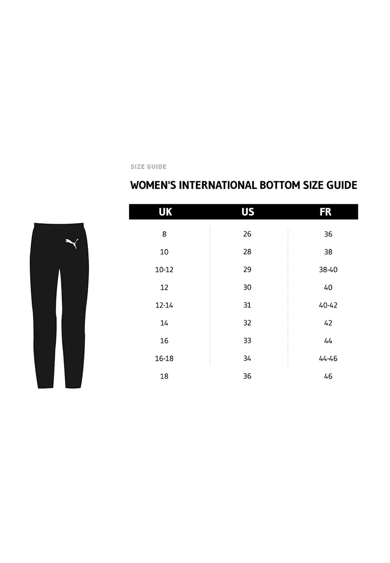 Puma leggings size chart shop