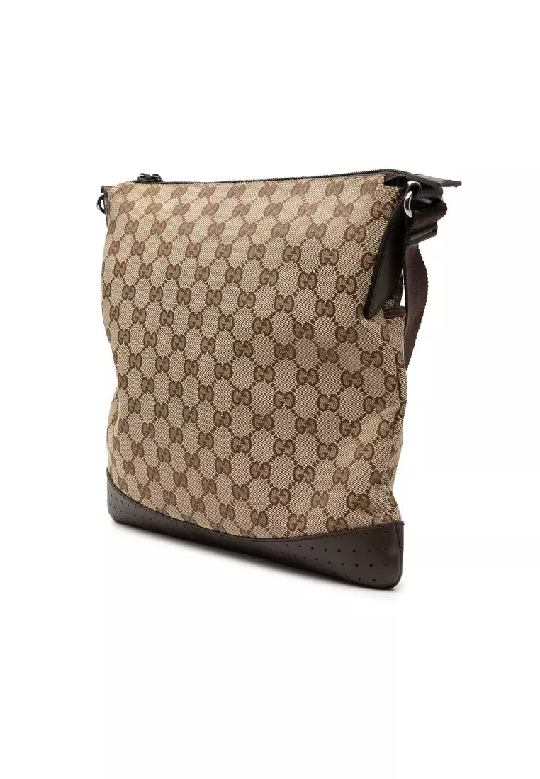 Pre-Loved Gucci Gg Canvas Crossbody