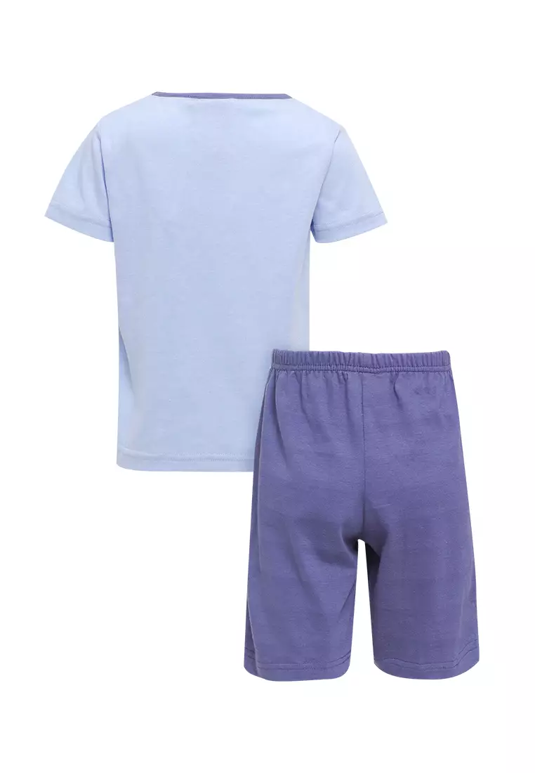 Pyjama Pijama Baju Tidur Kids Children Anak Cewek Short Sleeve Short Pants Sleepwear