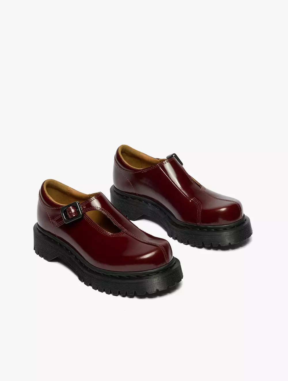 Dr. Martens Rejena MJ Cherry Red Laquered Leather