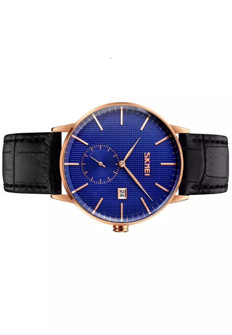 Jam Tangan Analog Pria Waterproof Strap Tali Material Leather BY88 ORIGINAL