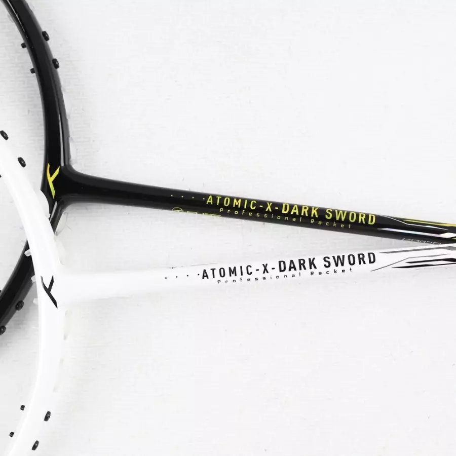 RAKET BADMINTON HUNDRED ATOMIC - X / ATOMIC-X DARK SWORD PAKET BG 66 FORCE/NANOGY98/66 ULTIMAX - BLACK