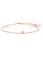 Air Jewellery gold Luxurious Brest  Star Anklet In Rose Gold A71F2AC006AF1DGS_1