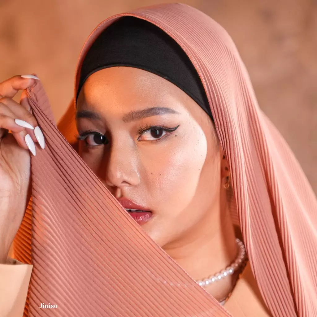 AURA Active Hijab Pashmina Plisket Shawl