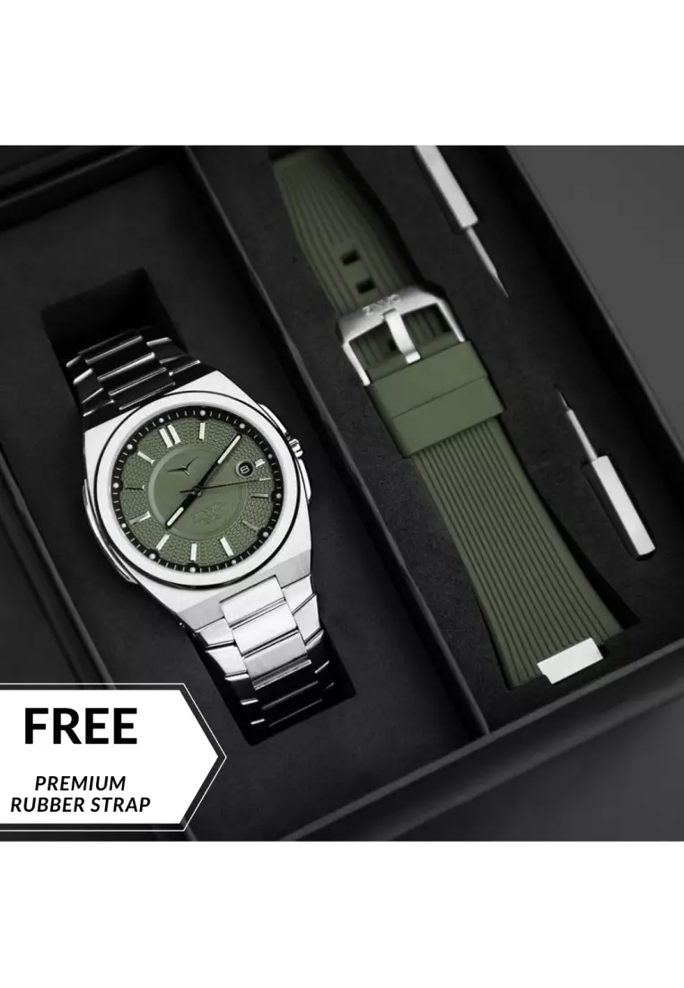 Jam Tangan Pria Analog Zinvo Rival Oasis + Free Premium Rubber Strap
