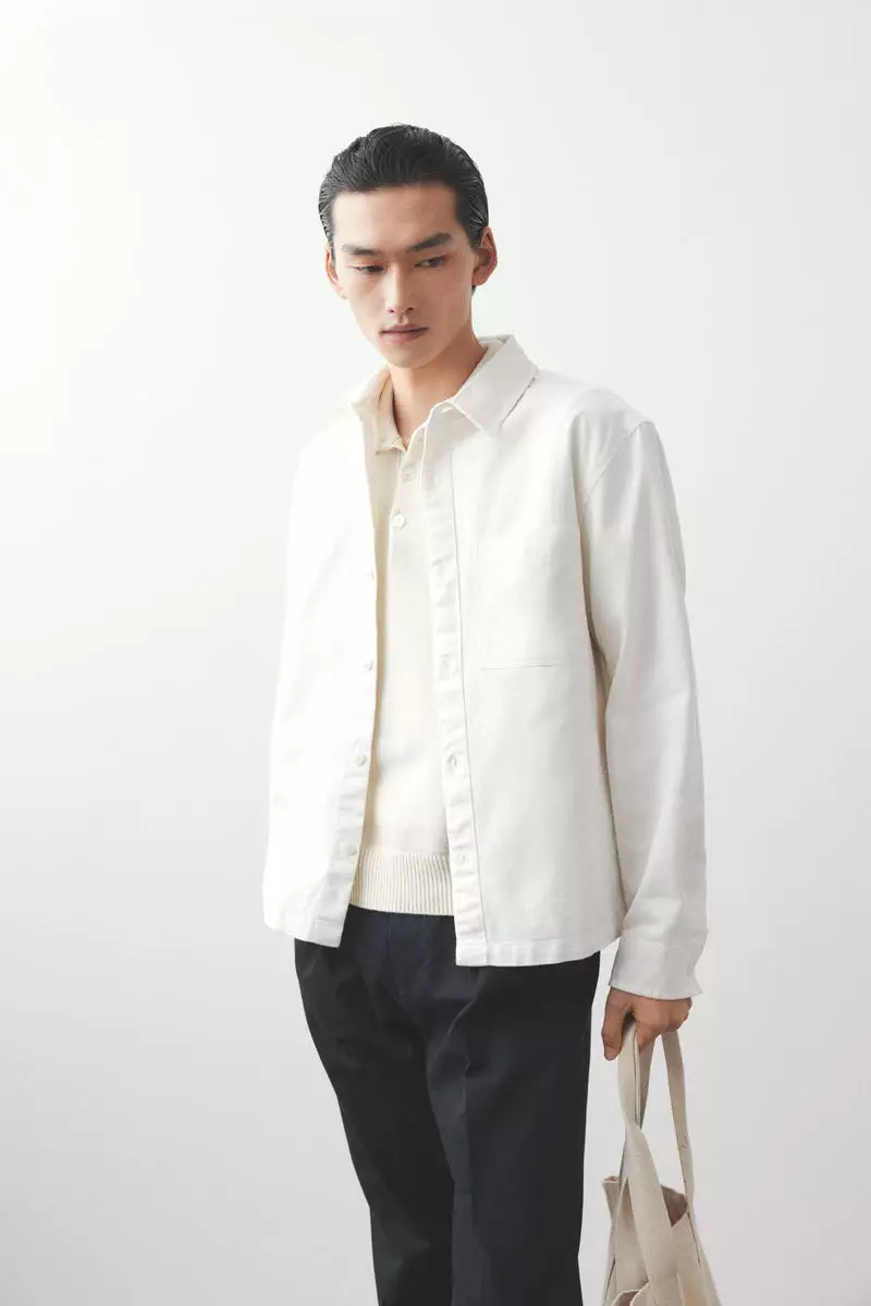 Regular Fit Cotton twill overshirt