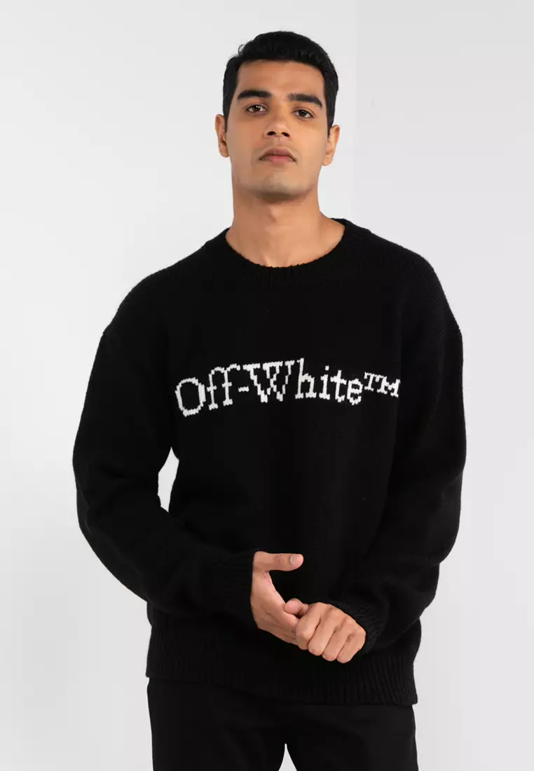 Off white intarsia discount sweater