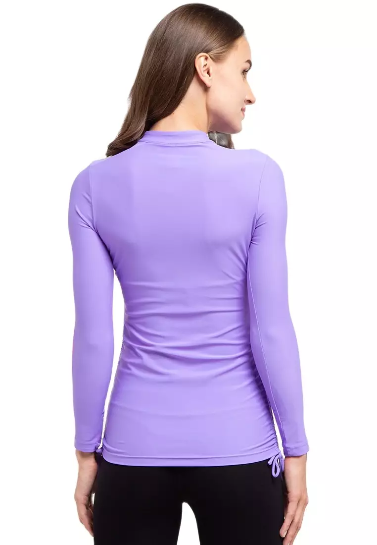 Baju Renang Atasan Wanita Lengan Panjang  Rash Vest Ladies Long Sleeve Top  Opelon