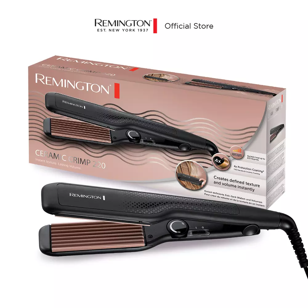 Remington Catokan Genteng Akar Rambut Ceramic Crimp 220 S3580