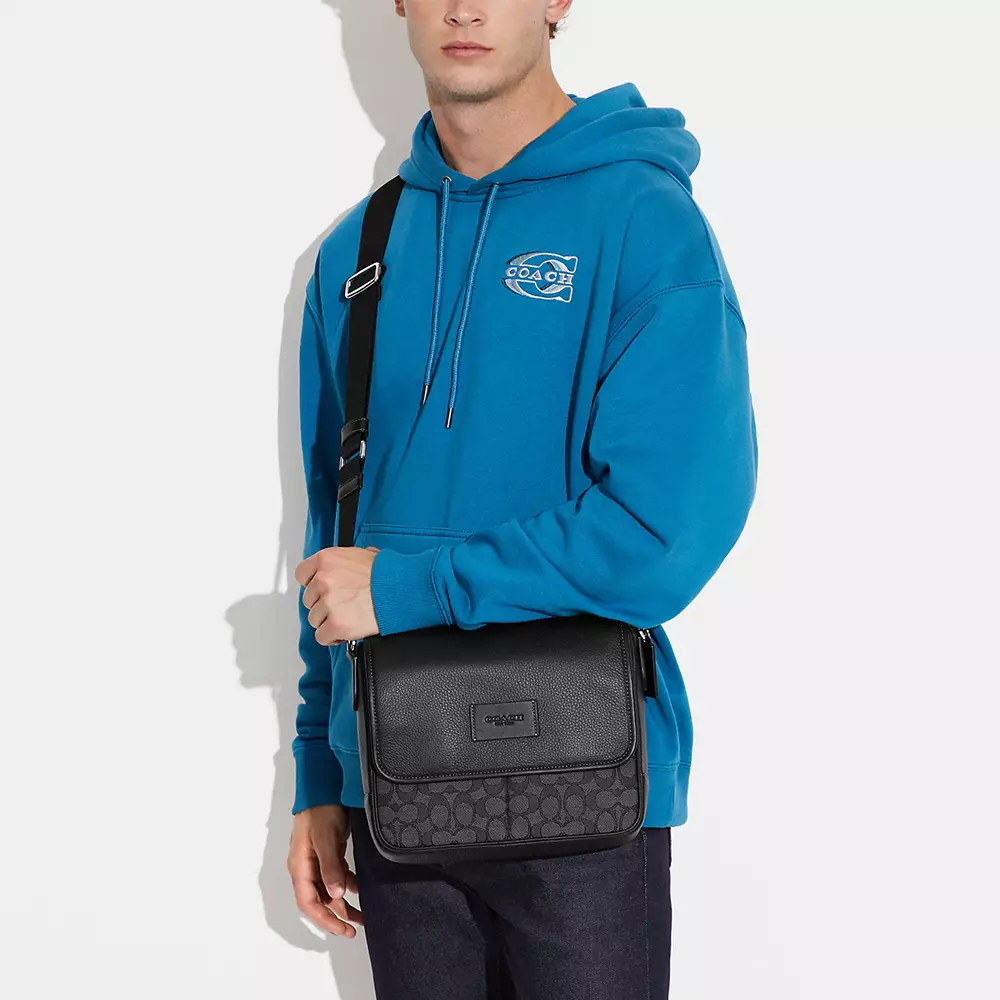 Sprint Map Bag Signature Charcoal Black