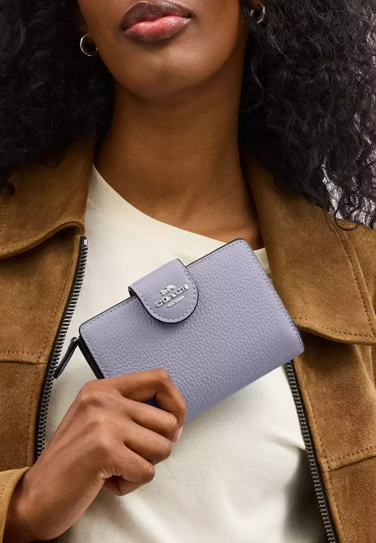 Medium Corner Zip Wallet - Mist CBO41