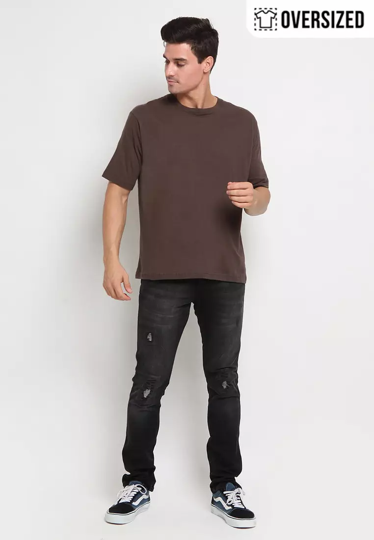RBJ T-Shirt Cotton Polos Oversized Pria 207090001