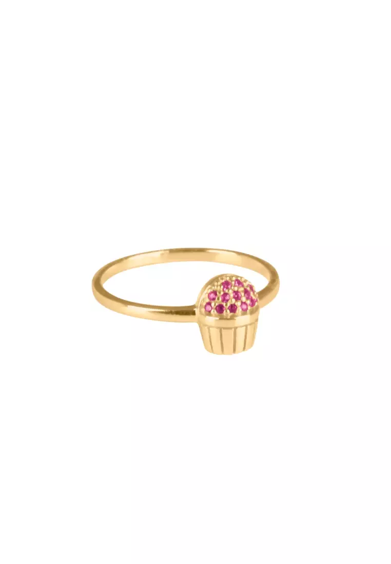 Vermeil Pave Cupcake Ring