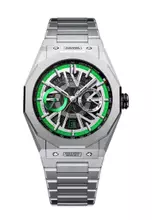 Silver, Black, Green