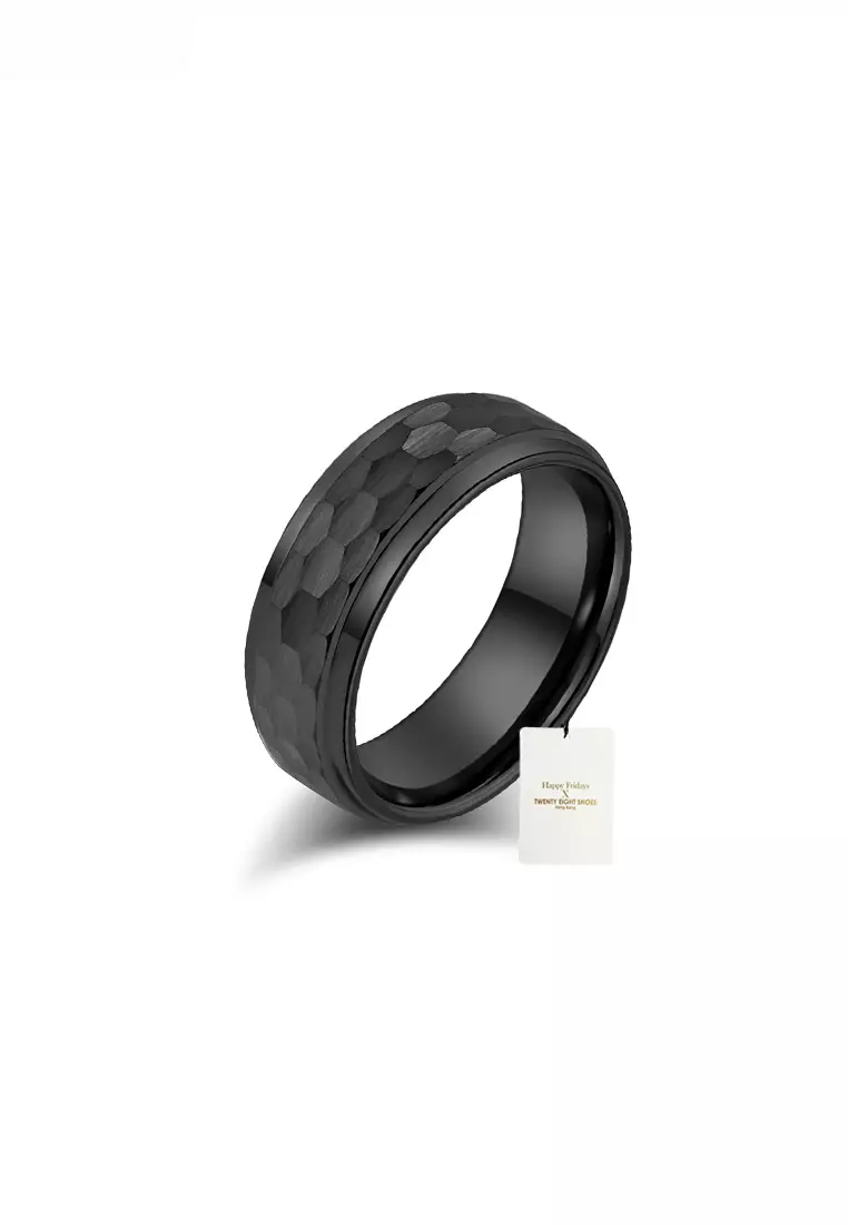 Textured Tungsten Carbide Ring JW QF-040