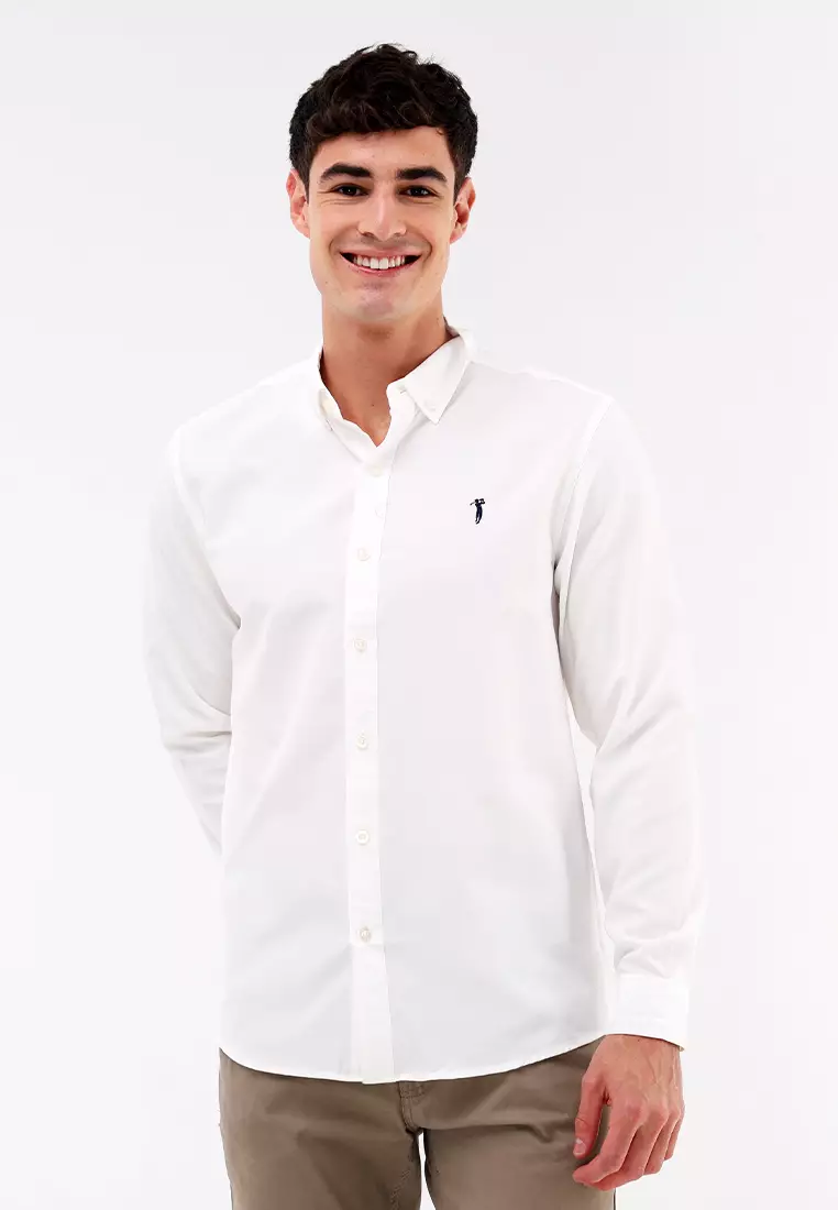 Buy Bossini Men Woven Polo Long Sleeve 2025 Online ZALORA