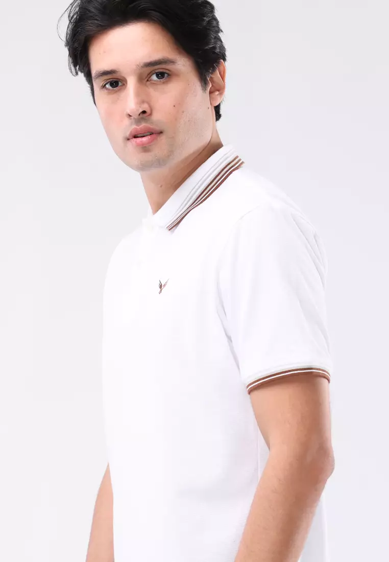 Collared Waffle Tee Short Sleeves